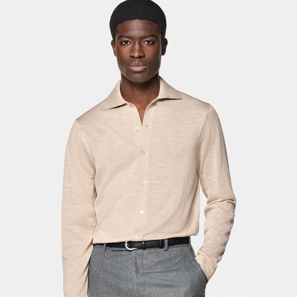 Suitsupply cardigan in white